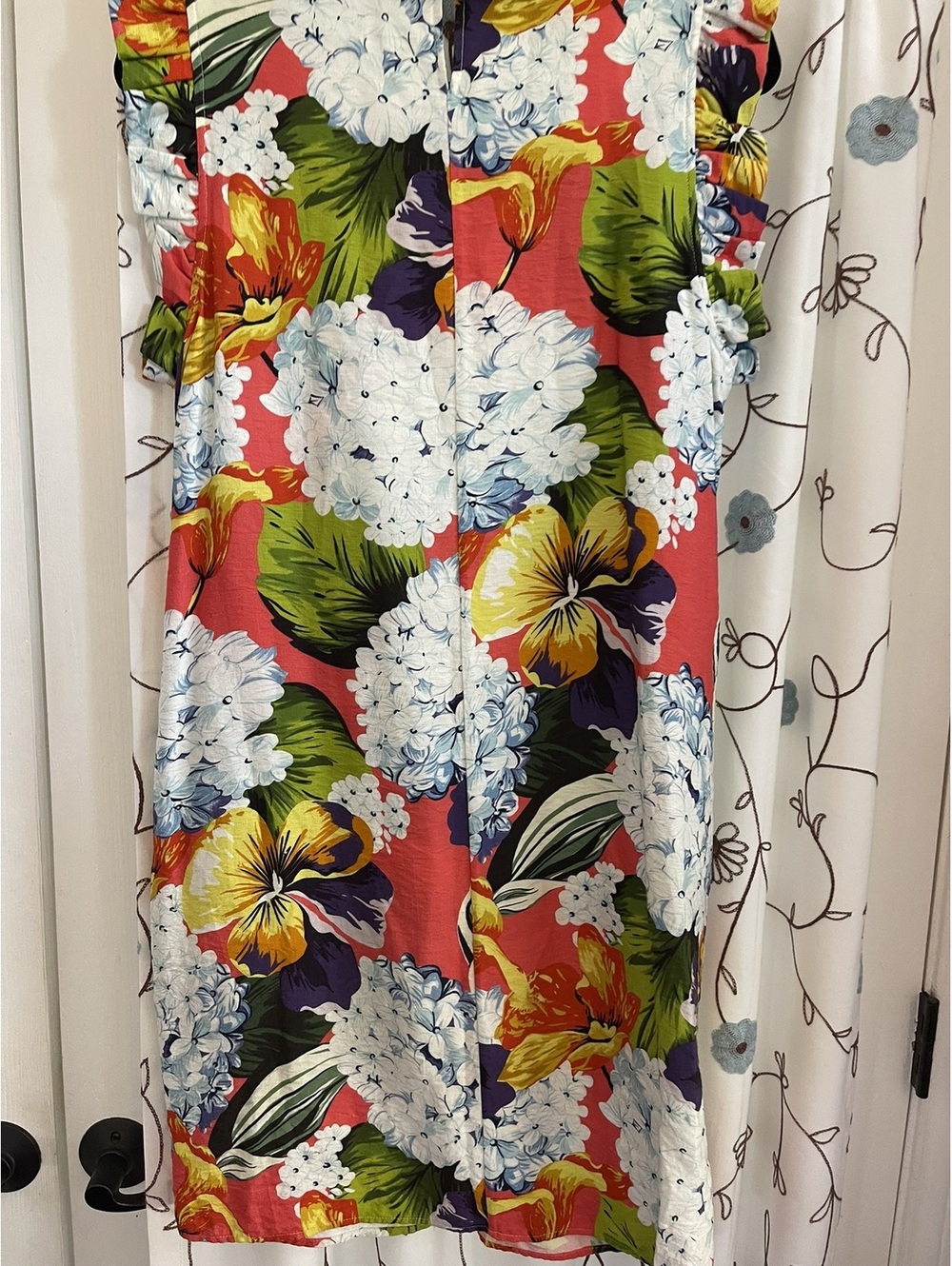 Boho Chic | S | Tropical Floral Sleeveless Dress - Picture 10 of 11